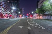 Nighttime Cityscape: Urban Lights Illuminating the City