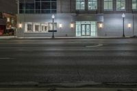 Nighttime in Detroit: Cityscape Lit by Artificial Light