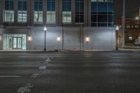 Nighttime in Detroit: Cityscape Lit by Artificial Light