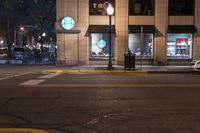 Nighttime Cityscape of Detroit: Illuminated by Street Lights