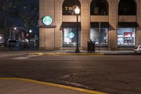 Nighttime Cityscape of Detroit: Illuminated by Street Lights