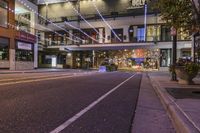 Nighttime Drive Through Downtown Denver, Colorado