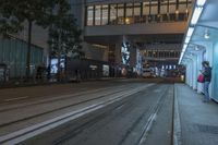 Nighttime in Hong Kong: Modern Architecture and City Infrastructure