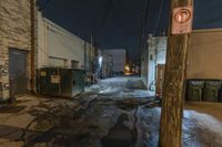 Nighttime in Detroit: Urban Street Light Illuminating the City