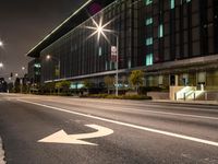 Nighttime in Long Beach, California: A City Building