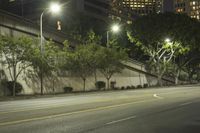 Nighttime Los Angeles Cityscape: A Play of Light and Art