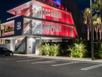 Nighttime in Los Angeles: Urban Roads Under Artificial Light