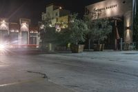 Nighttime in Los Angeles, USA: City Street Illuminated