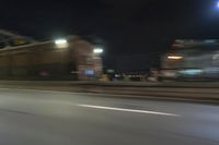Nighttime Manhattan Cityscape: Lights and Architecture