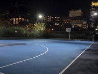 Nighttime Manhattan Skyline: Reflections and Urban Atmosphere