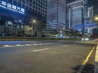 Nighttime in the Metropolis: Cityscape Illuminated by Neon Lights