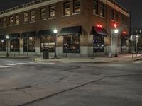 Nighttime Metropolitan Street Lights Downtown