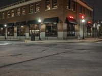 Nighttime Metropolitan Street Lights Downtown