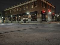 Nighttime Metropolitan Street Lights Downtown