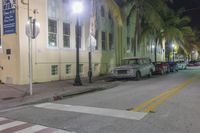 Nighttime in Miami: Suburban Streets and Neighborhood