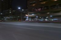 Nighttime in New York City: Blurred Motion of Cars