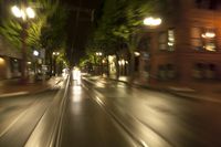 Nighttime in Portland: A Rig Shot Through the City Streets of Oregon
