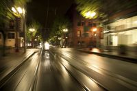 Nighttime in Portland: A Rig Shot Through the City Streets of Oregon