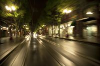 Nighttime in Portland: A Rig Shot Through the City Streets of Oregon
