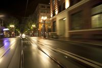 Nighttime in Portland: A Rig Shot Through the City Streets of Oregon