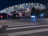 Nighttime Reflections: Beijing Olympic Stadium