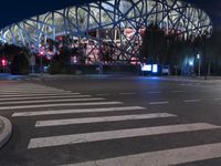 Nighttime Reflections: Beijing Olympic Stadium