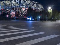 Nighttime Reflections: Beijing Olympic Stadium