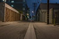 Nighttime Road in Los Angeles, California