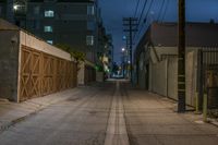 Nighttime Road in Los Angeles, California