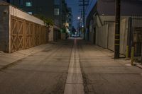 Nighttime Road in Los Angeles, California