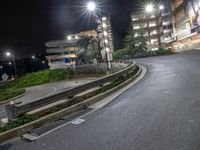 Nighttime Road in Los Angeles, USA