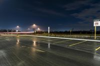 Nighttime Road in Ontario, Canada