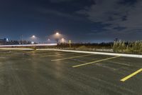 Nighttime Road in Ontario, Canada