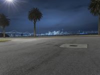 Nighttime in San Francisco: Cityscape with Golden Gate Bridge