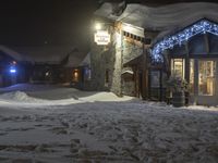 Nighttime scene of a road in a French residential area