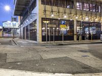 Nighttime Street in Hong Kong, China