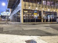 Nighttime Street in Hong Kong, China