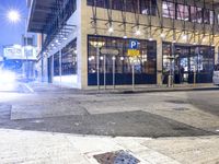 Nighttime Street in Hong Kong, China