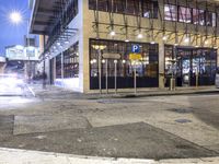 Nighttime Street in Hong Kong, China