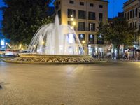 Nighttime Street Light in Spain's City Road