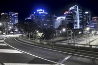Nighttime in Sydney, Australia: A View of the City Skyline