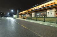 Nighttime Toronto City Lights and Restaurants