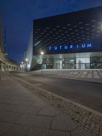 Nighttime Urban Landscape Berlin Reflections 002