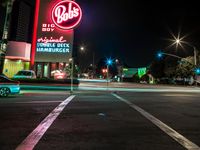 Nighttime Urban Landscape in California, USA