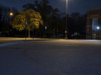 Nighttime Urban Landscape in Detroit