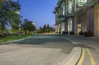 Nighttime Urban Landscape in Toronto, Ontario, Canada