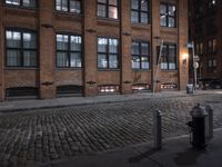 Nighttime View of a Classic Architecture Building in Manhattan, New York City, USA