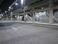 Nighttime View of Industrial Los Angeles