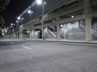Nighttime View of Industrial Los Angeles