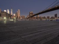 Nighttime View of Manhattan Skyline